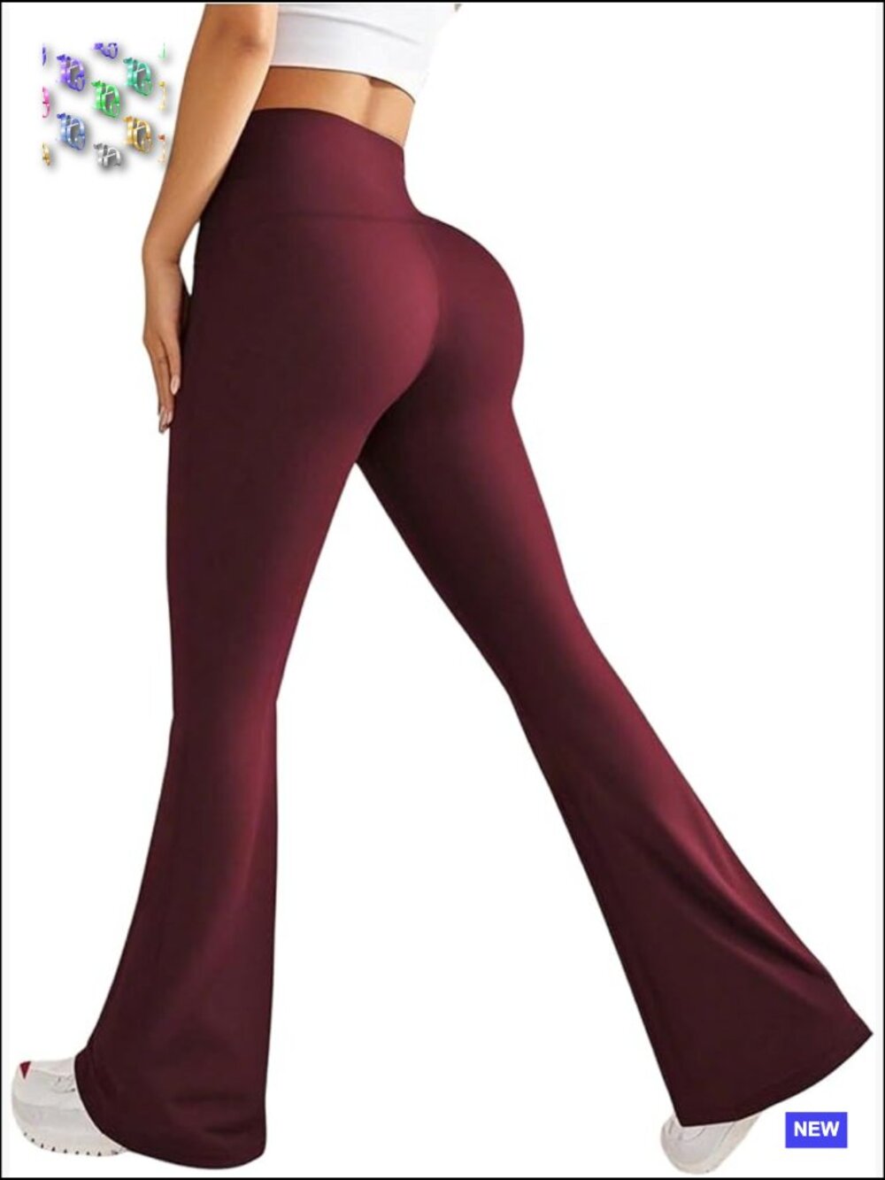 High Waisted Flare Bootcut Leggings Tummy Control Butt Lifting Workout Yoga
